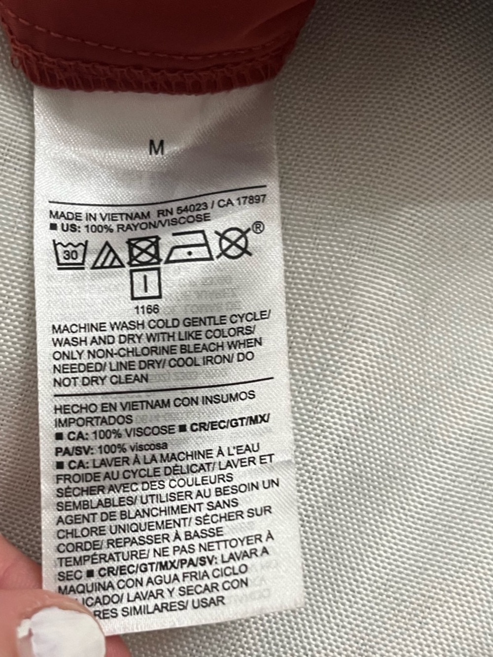 NWT Old Navy Wide-Leg Playa Pants in Cherry Birch (Clay Red) Size Medium - Picture 9 of 11